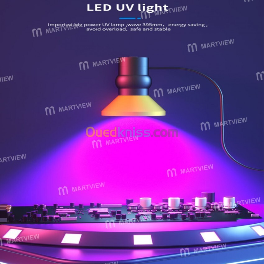 Lampe UV violette intelligente à séchage rapide B&R G-10W