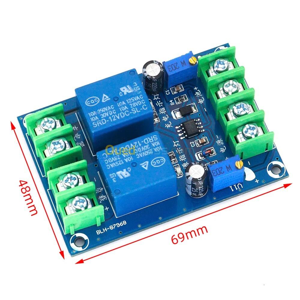 Carte de commande de charge alimentée par batterie commutation automatique, panne d'urgence, 10A, 12V