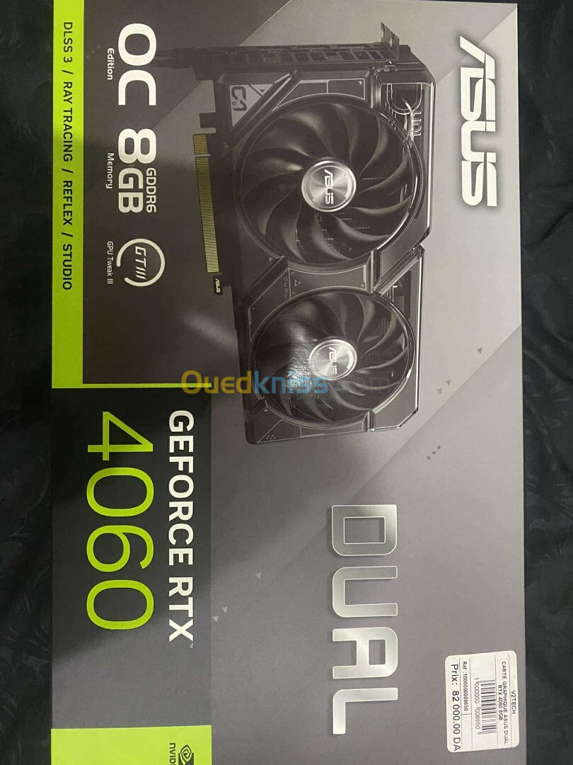 RTX 4060 8Go ASUS DUAL OC Black edition