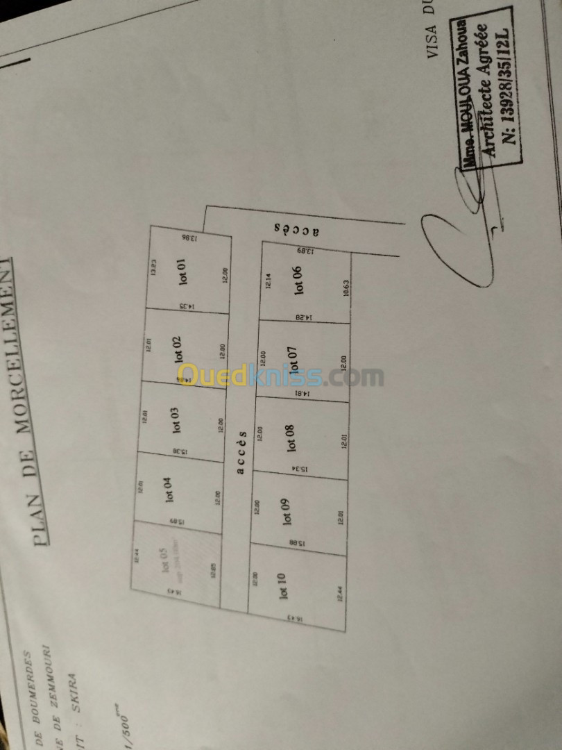 Vente Terrain Boumerdès Zemmouri