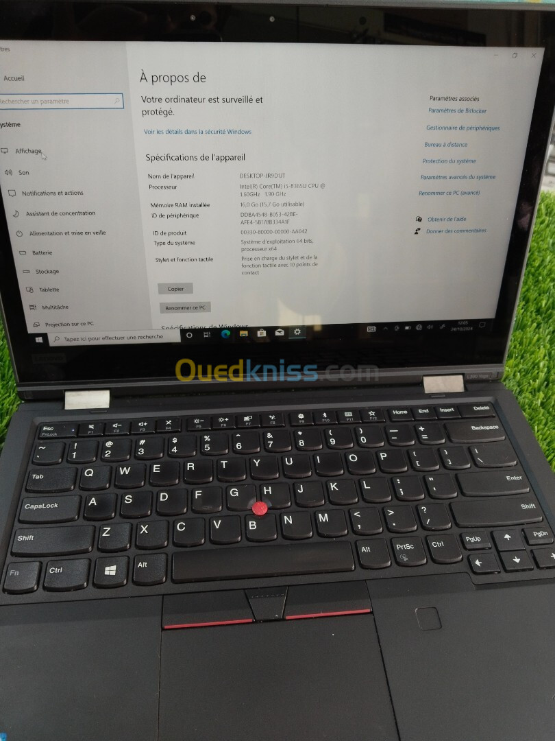 Lenovo Thinkpad L390 | i5-8265U CPU 16Go RAM 256Go SSD 