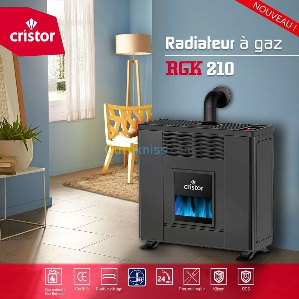 chaffage à gaz Cristor 10kw