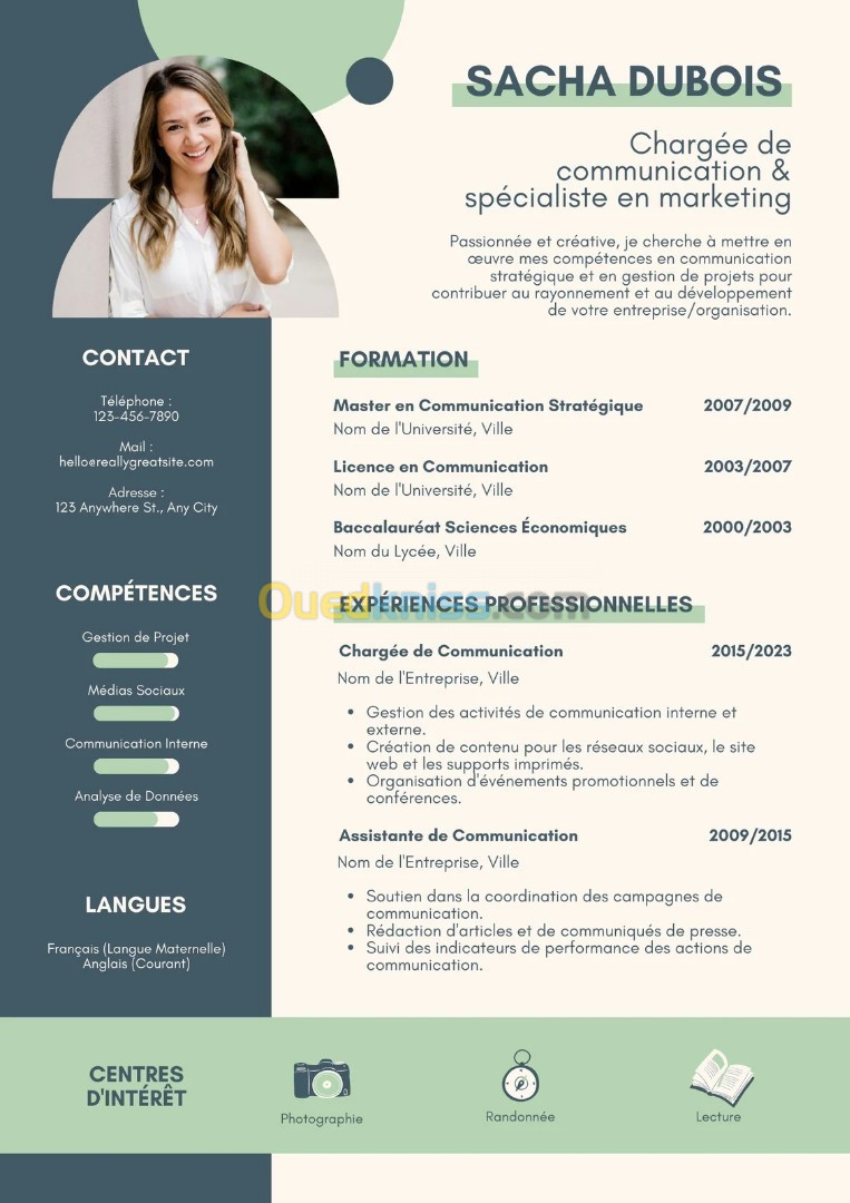 Création d'un CV professionnel