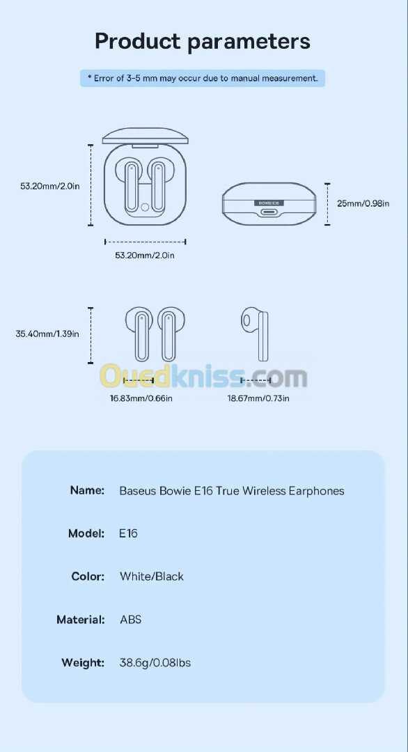 Baseus Bowie e16