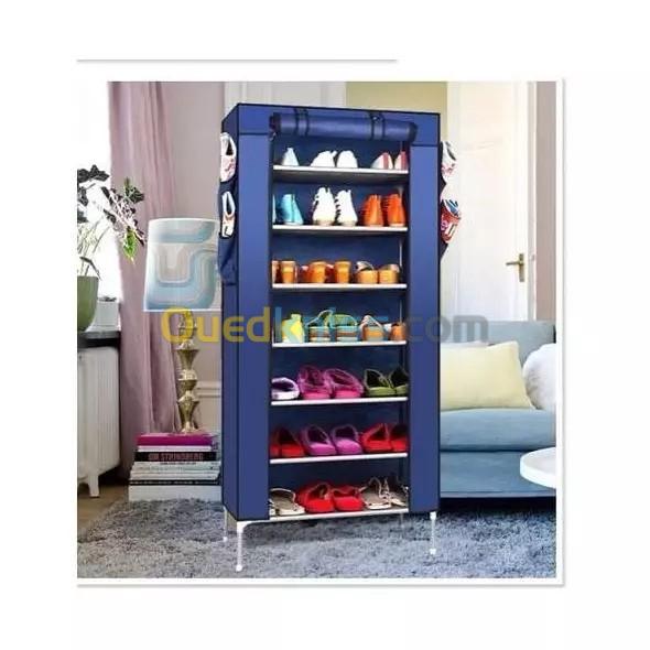 Porte Chaussures - 7 Etages -bleu  حاملة و منظمة احذية 7 طوابق ازرق