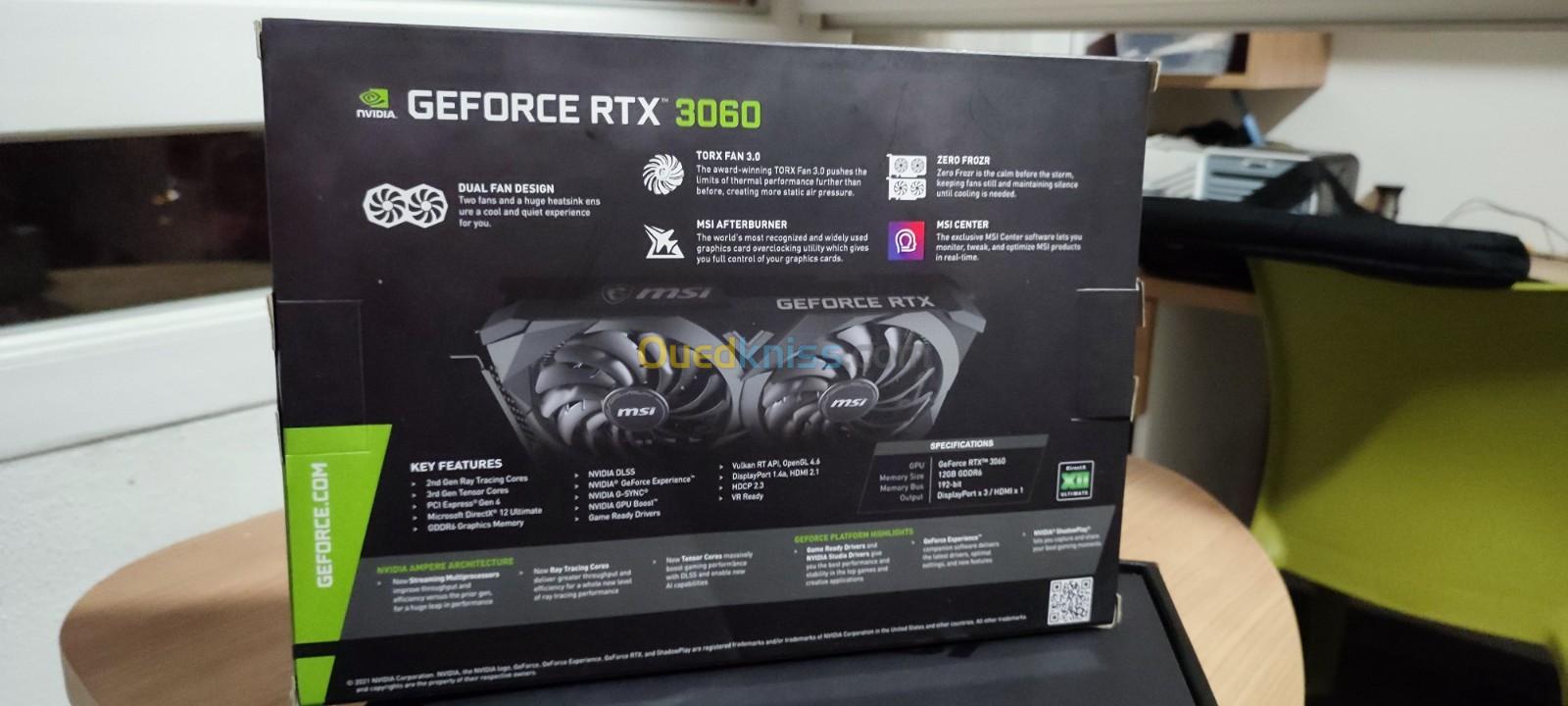 GEFORCE RTX 3060 Ventus 2X 12 GO GDDR6