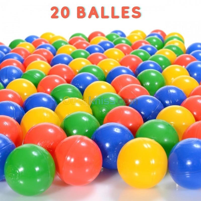  Maison de jeu pour enfants pompiers pliable avec 20 balles