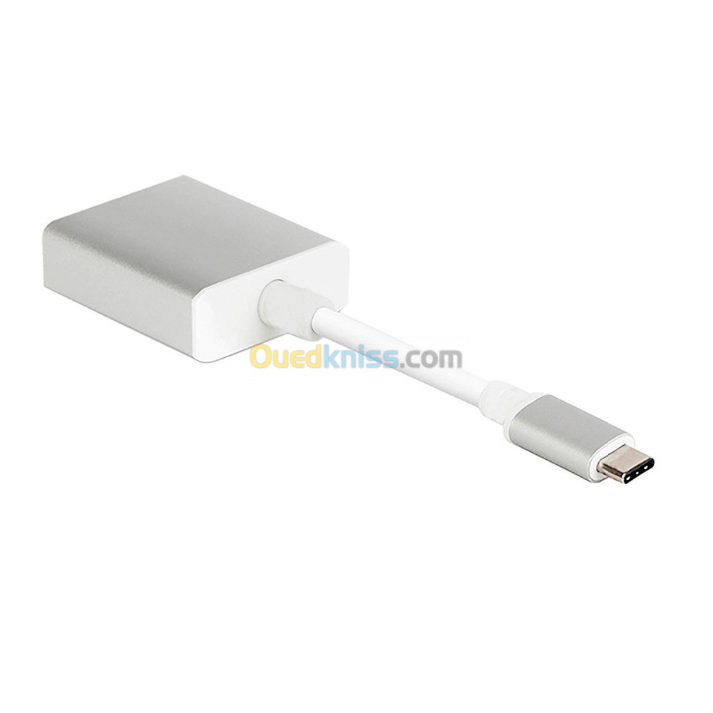 Adaptateur USB C vers VGA - Dongle Adaptateur 1080p USB Type-C vers VGA -  Convertisseur Vidéo USB-C (DP Alt Mode) vers Écran VGA - Compatible TB3 