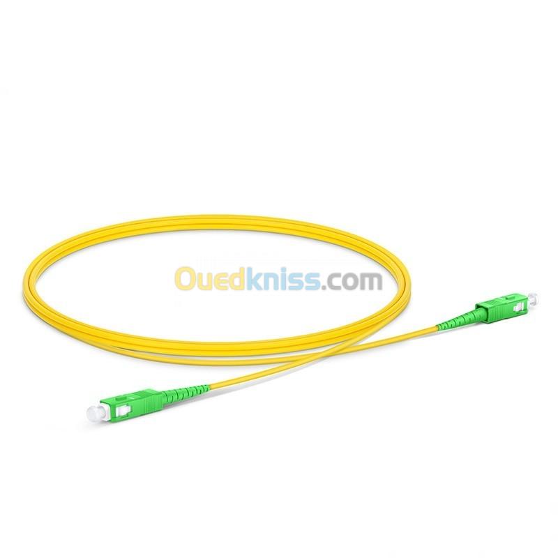 Cable (Jarretière) Fibre Optique SC-APC/SC-APC Simplex Monomode G657A2 3 mm - 15m