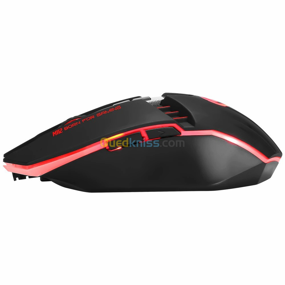 Souris Gmaing USB optique M112 jusqu'à 4000 DPI RGB 7 boutons programmables M112 MARVO 