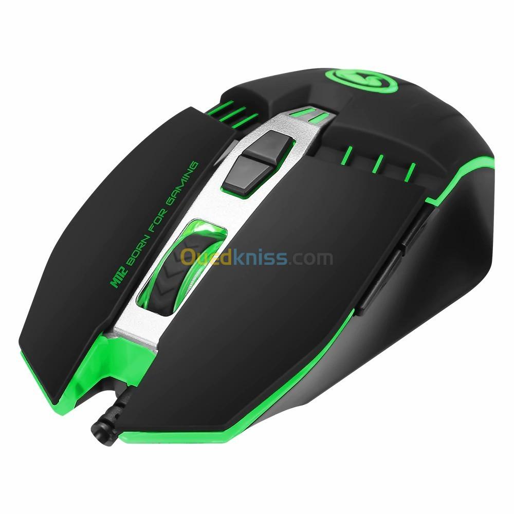 Souris Gmaing USB optique M112 jusqu'à 4000 DPI RGB 7 boutons programmables M112 MARVO 