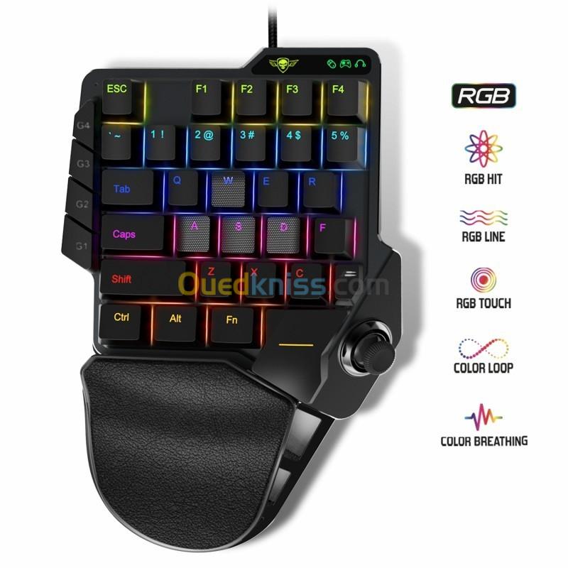 Pack 3 En 1 Clavier Rgb+Souris+Tapis Pour Ps4 Xbox One Switch Pc Xpert-G900 Spirit Of Gamer