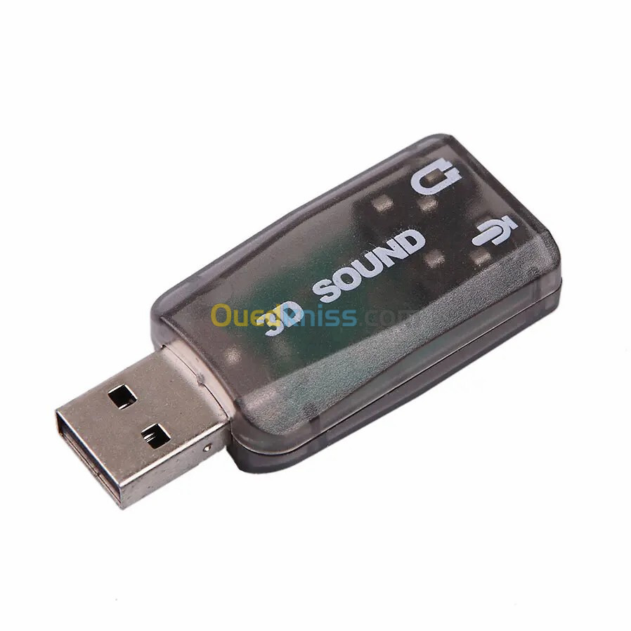 Adaptateur Carte Son USB 3D Sound AC-3 & Virtual 5.1 Stéréo et MIC 