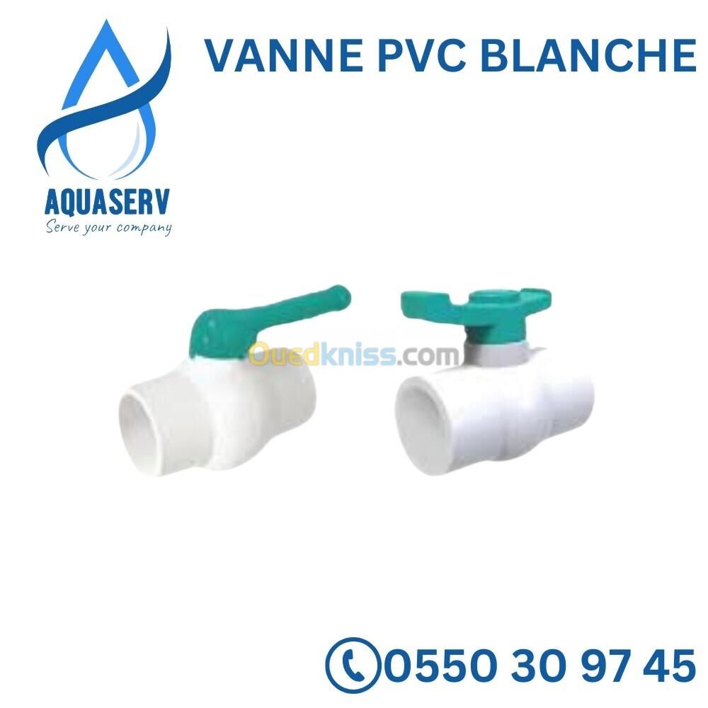 VANNE PVC BLANCHE_ VANNE CANAL