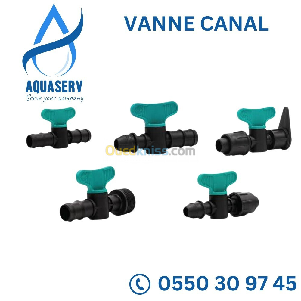 VANNE PVC BLANCHE_ VANNE CANAL