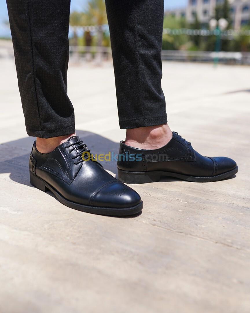 Chaussure en cuire véritable Derby Classique pour touts événement 