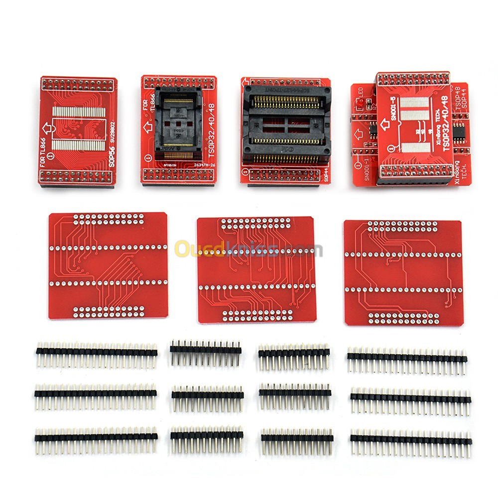 TSOP44 TSOP40 TSOP56 SOP32 SOP48 prises Adaptateurs de programmeur universel 8 pieces MiniPro TL866