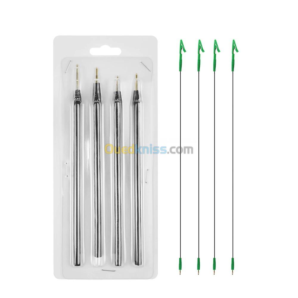 stylos sondes 4 pièces broches avec câble de connexion de remplacement