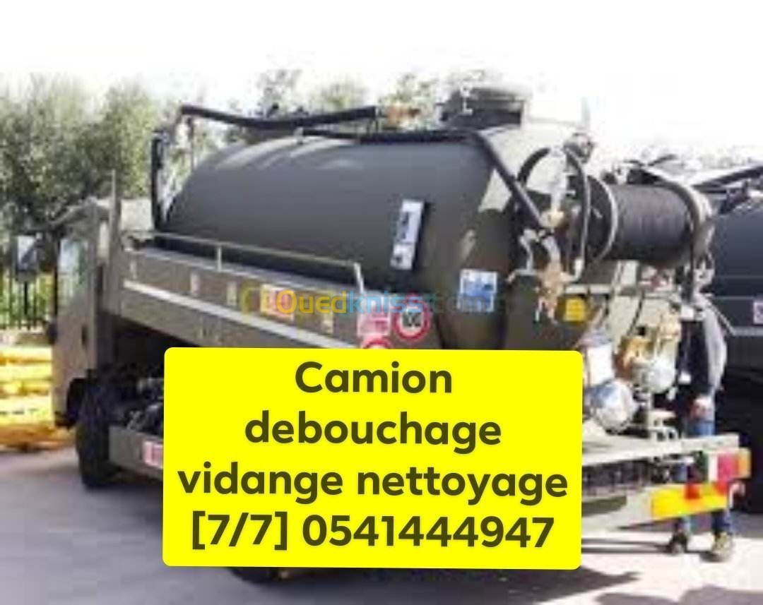 Camion nettoyage vidange débouchage canalisation (24/24)