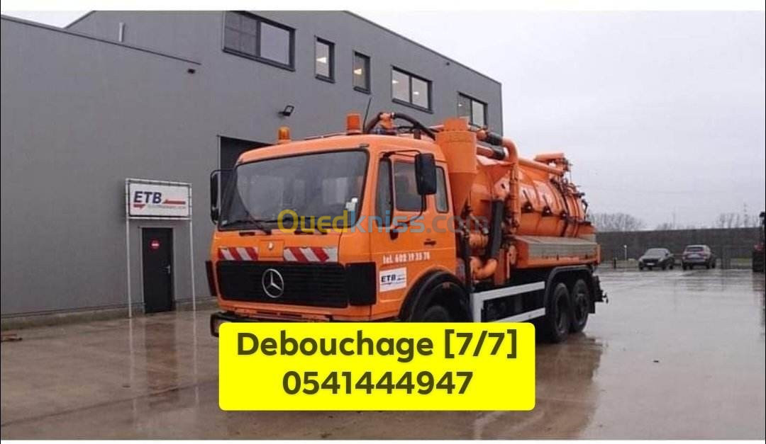 Camion vidange debouchage 