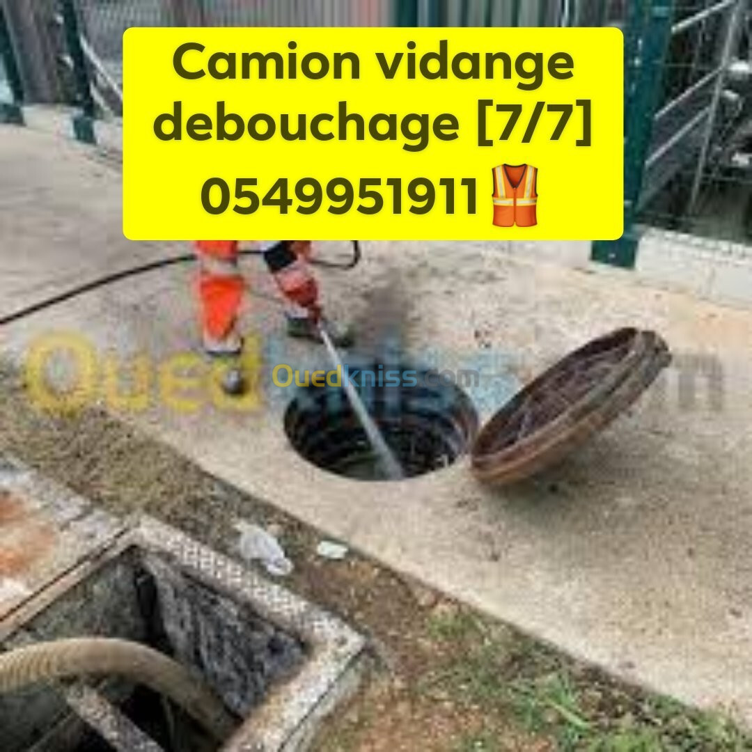 Service vidange debouchage canalisatione 