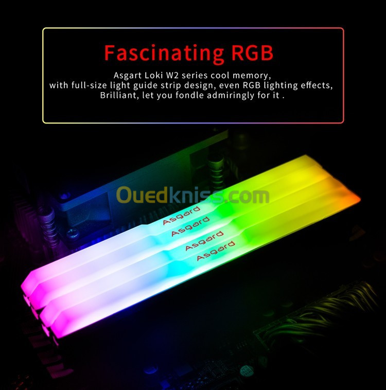 PROMO Asgard W2 série RGB RAM DDR4 8GBx2 3200MHz RGB