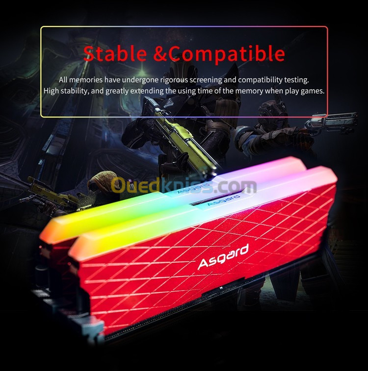 PROMO Asgard W2 série RGB RAM DDR4 8GBx2 3200MHz RGB