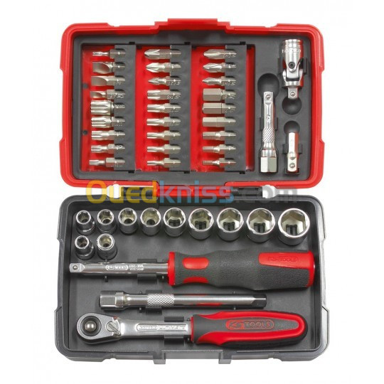 Coffret de douilles et accessoires ULTIMATE 1/4", 44 pièces - KS Tools 