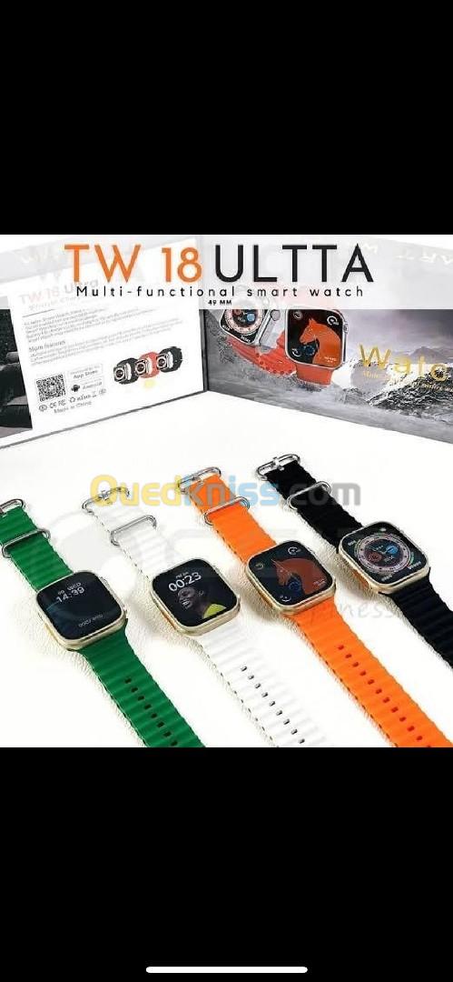 New TW18 Ultra SmartWatch With Wireless Charging For Men Women 