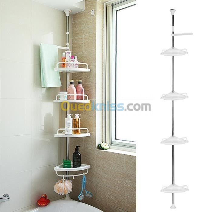 Etagère d angle de salle de bain à 4 niveaux