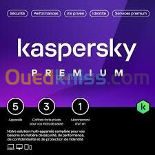 KASPERSKY PREMIUM 2024 -5-APPAREILS-1 AN D'ABONNEMENT