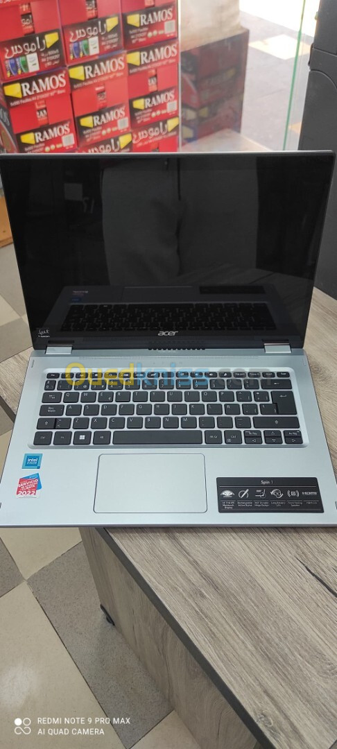 PC LAPTOP ACER SPIN SP114-31N CELERONE N5100/4GO/128GOSSD/TACTILE/360 degrée