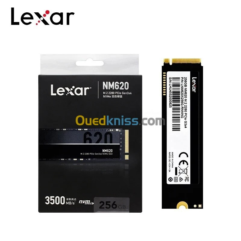 SSD NVME M.2 256GB LEXAR NM620 3500MO