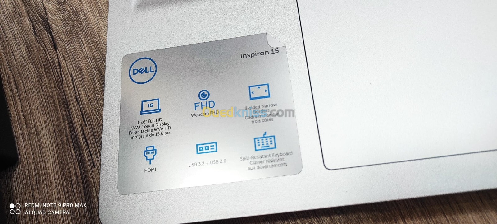 LAPTOP DELL INSPIRON 15 3530 NEUF JAMAIS UTILISE I7-1355/8GB/ 1TB SSD/ECRAN TACTILE