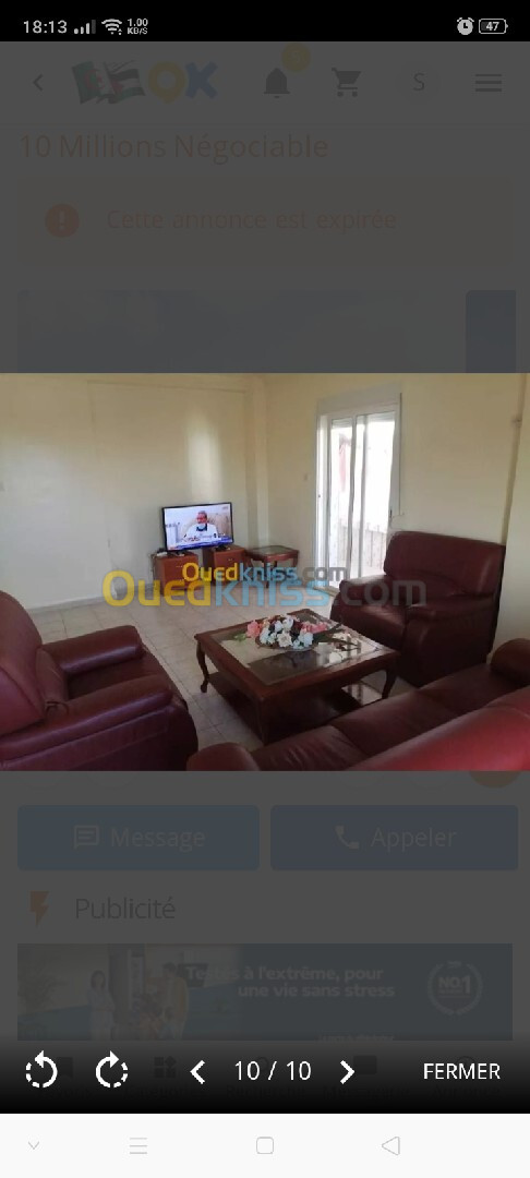 Location Appartement F3 Alger Said hamdine