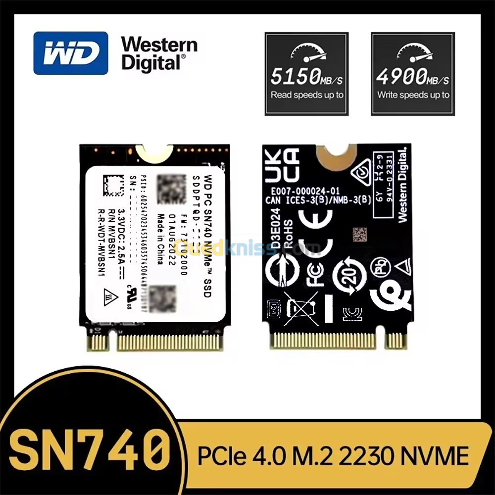 SSD Western Digital SN740 M.2 NVME GEN4 1TB