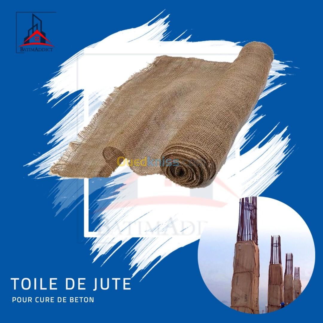 TOILE DE JUTE POUR CURE DE BÉTON