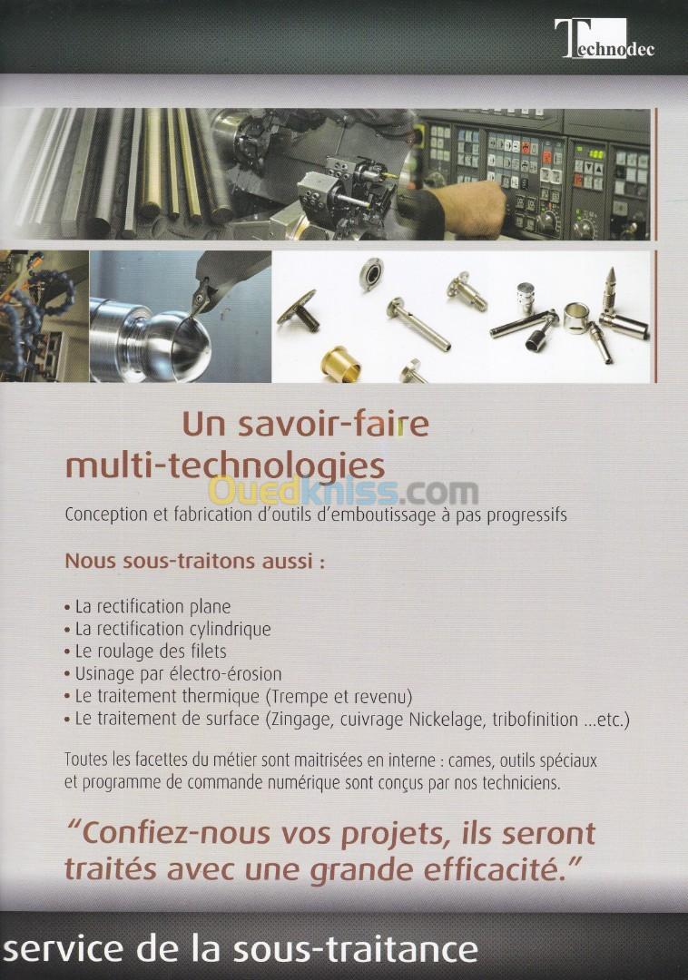 DECOLLETAGE/TOURNAGE/ EMBOUTISSAGE / EDM ROBOFIL ( FANUC) DE PIECES POUR L'INDUSTRIE 