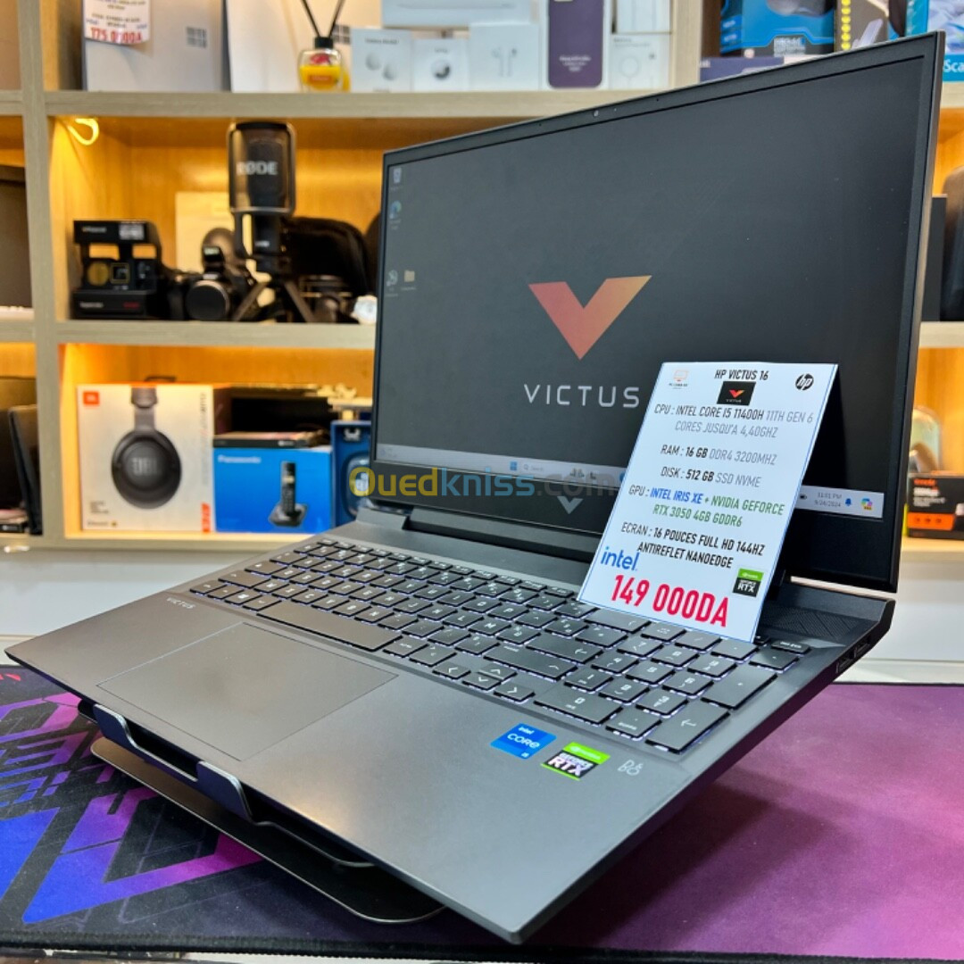 HP VICTUS 16 I5 11400H NVIDIA RTX 3050 16GB RAM 512GB SSD 