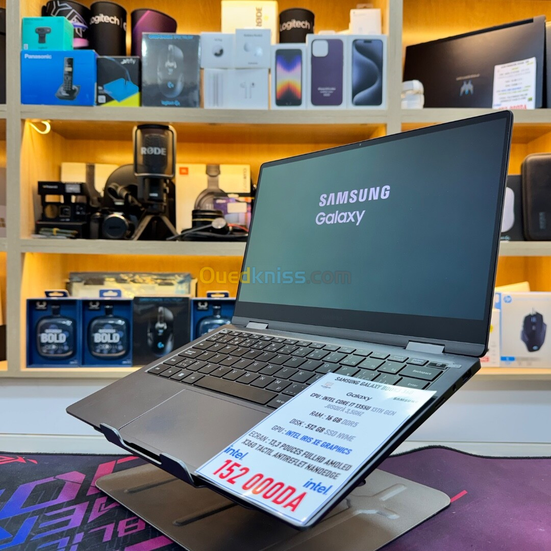 SAMSUNG GALAXY BOOK 3 I7 1355U 16GB RAM 512GB SSD X360 TACTILE 