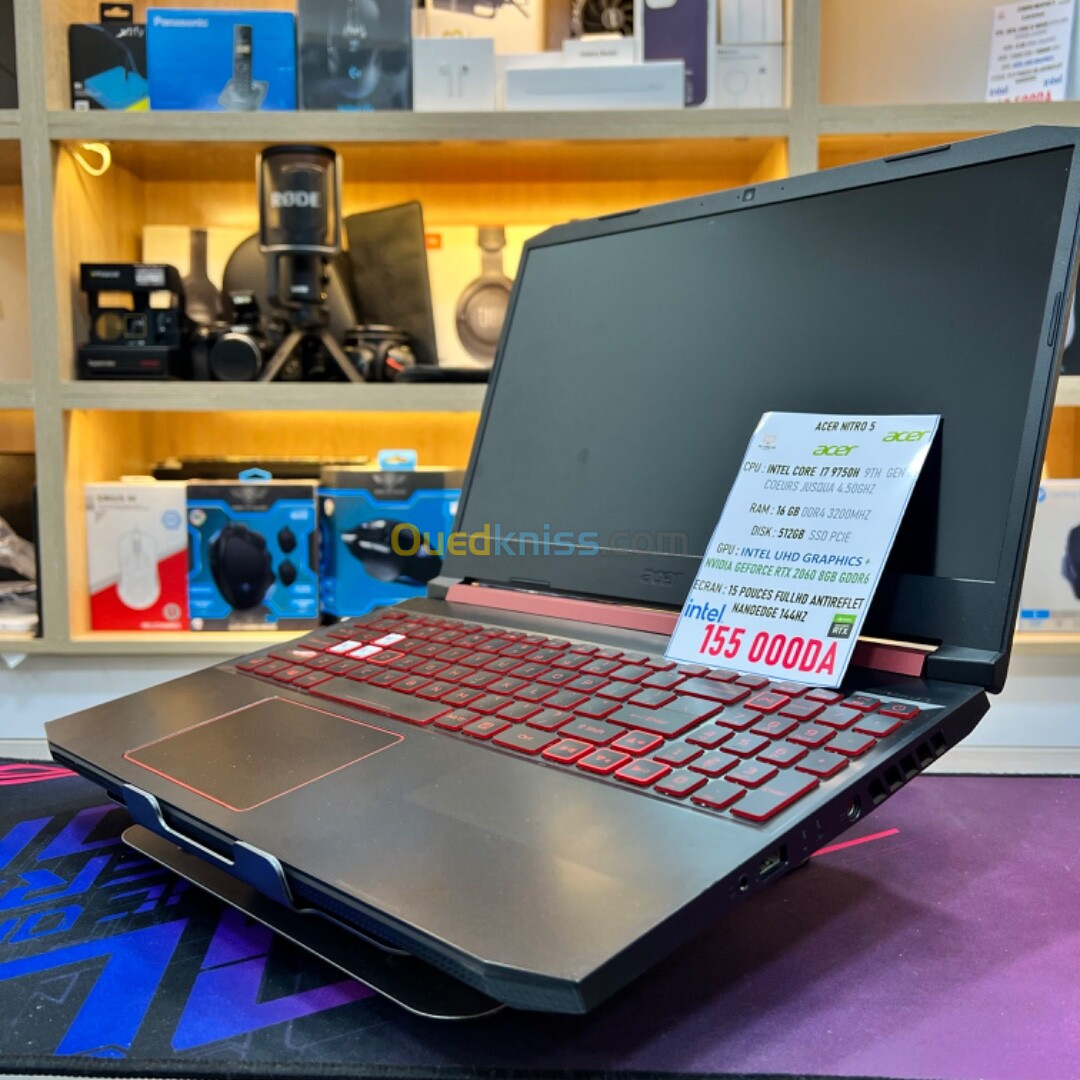 ACER NITRO 5 I7 9750H NVIDIA RTX 2060 16GB RAM 512GB SSD ECRAN 144HZ 