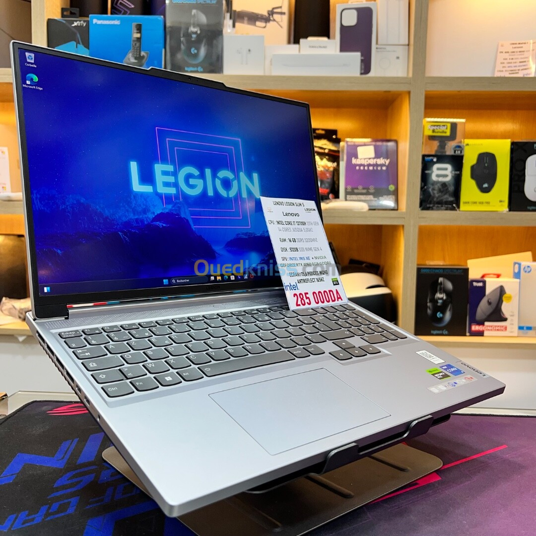 LENOVO LEGION SLIM 5 I7 14700HX NVIDIA RTX 4060 16GB RAM 512GB SSD ECRAN WQHD 165HZ