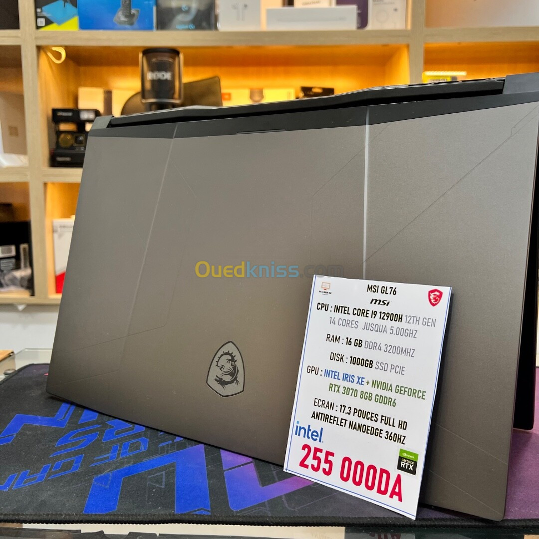 MSI GL76 I9 12900H NVIDIA RTX 3070 16GB RAM 1TB SSD ECRAN FULLHD 360HZ