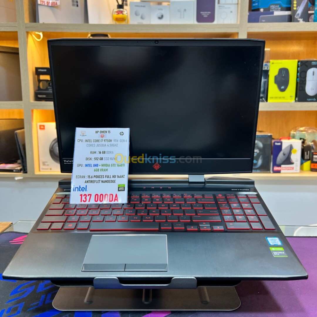 HP OMEN 15 I7 9750H NVIDIA GTX 1660TI 6GB VRAM 16GB RAM 512GB SSD