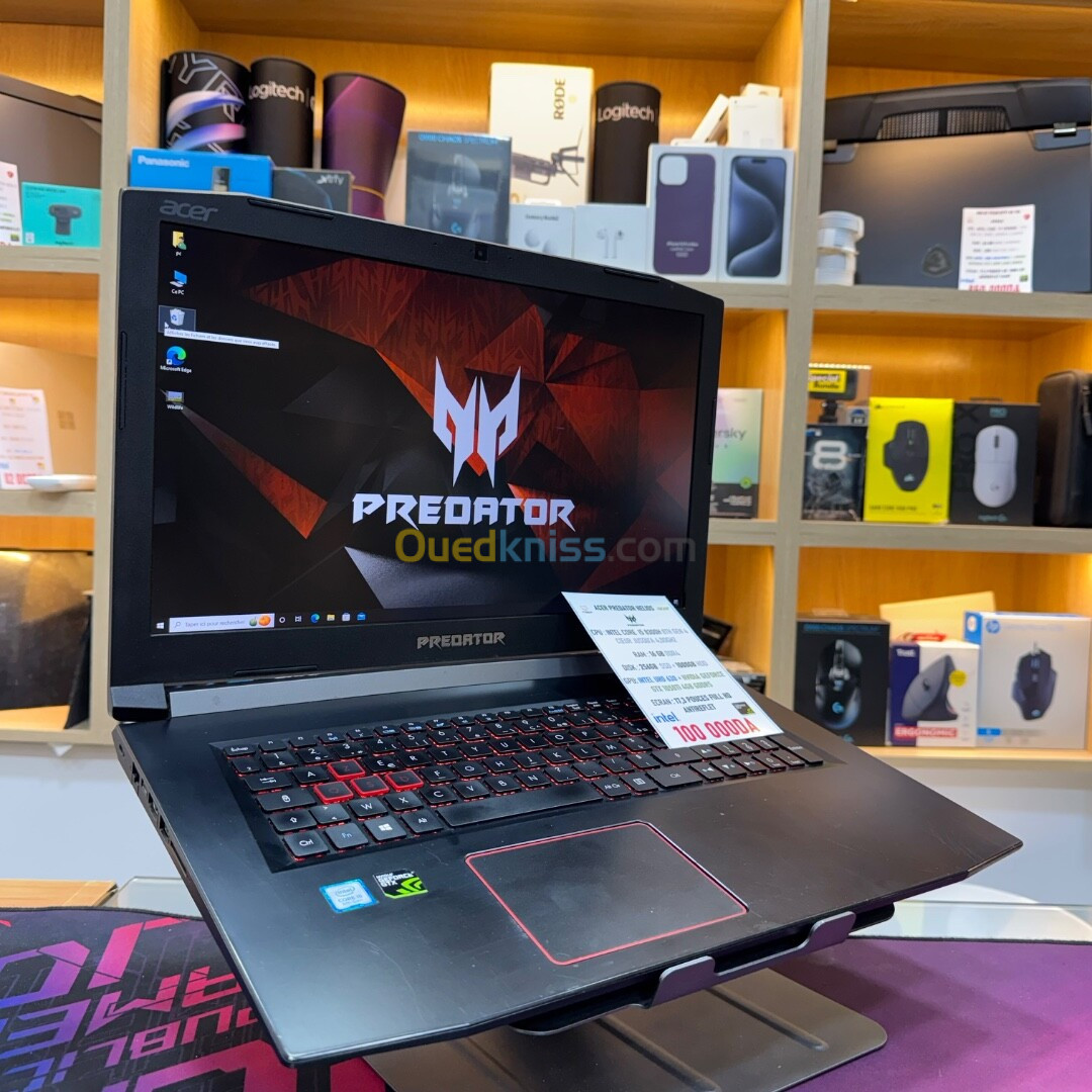 ACER PREDATOR HELIOS I5 8300H NVIDIA GTX 1050TI 16GB RAM 256GB SSD +1TB HDD