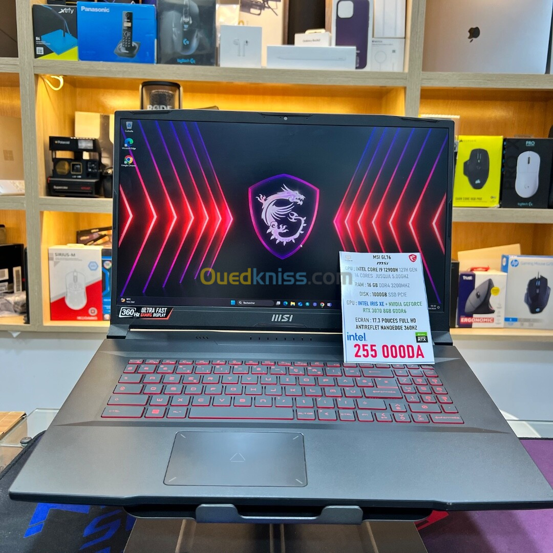 MSI GL76 I9 12900H NVIDIA RTX 3070 16GB RAM 1TB SSD ECRAN FULLHD 360HZ