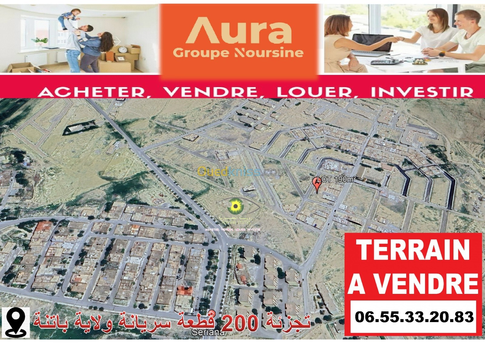 Vente Terrain Batna Seriana