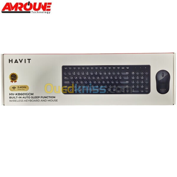 KIT Clavier Plus Souris sans Fil Marque Havit KB660GCM