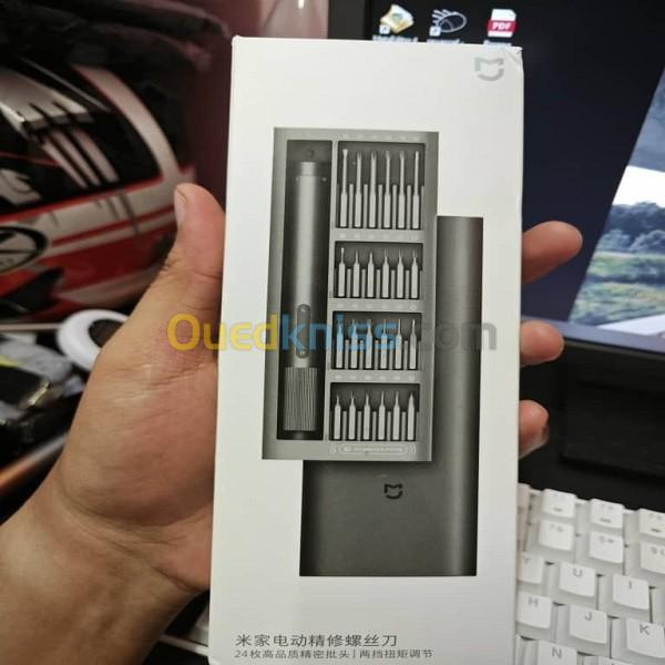 Xiaomi-Kit tournevis électrique embout acier boîte entièrement métal 2 vitesses 24 pièces Mijia