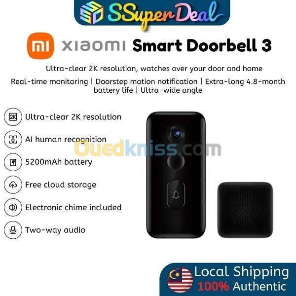 Xiaomi-Smart Doorbell 3 2K Ultra HD Night Vision INTERPHONE XIAOMI 